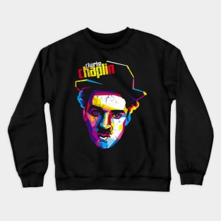 CHARLIE CHAPLIN WPAP ART Crewneck Sweatshirt